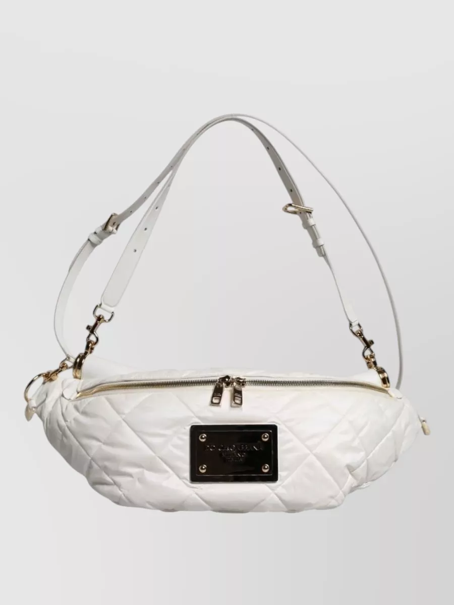 Dolce&Gabbana Devotion Quilted Leather Belt Bag