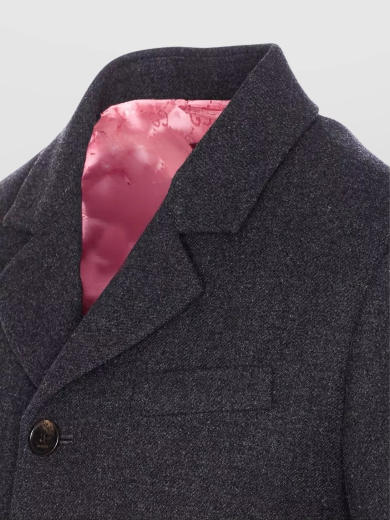 Gucci Long Sleeve V-Neck Jacket With Back Vent