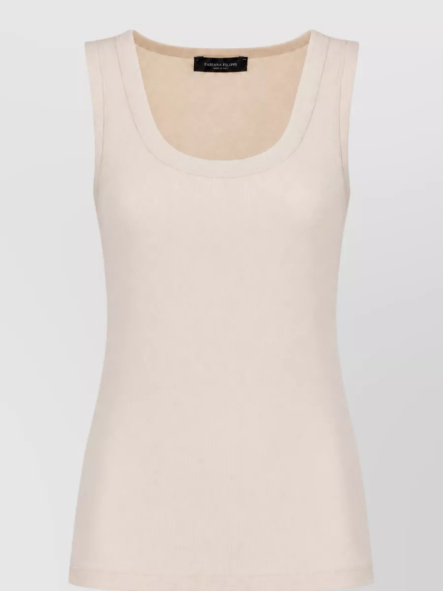 Fabiana Filippi Stretch cotton camisole