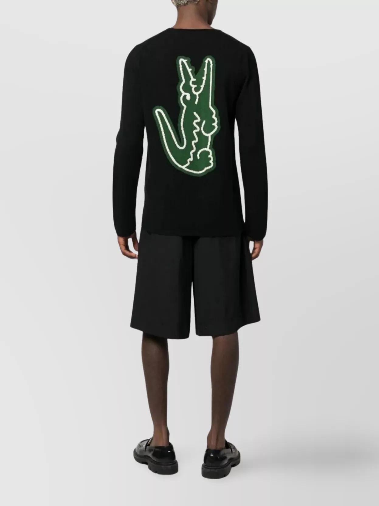 Comme Des Garçons Lacoste Crew Neck Long-Sleeve Sweater