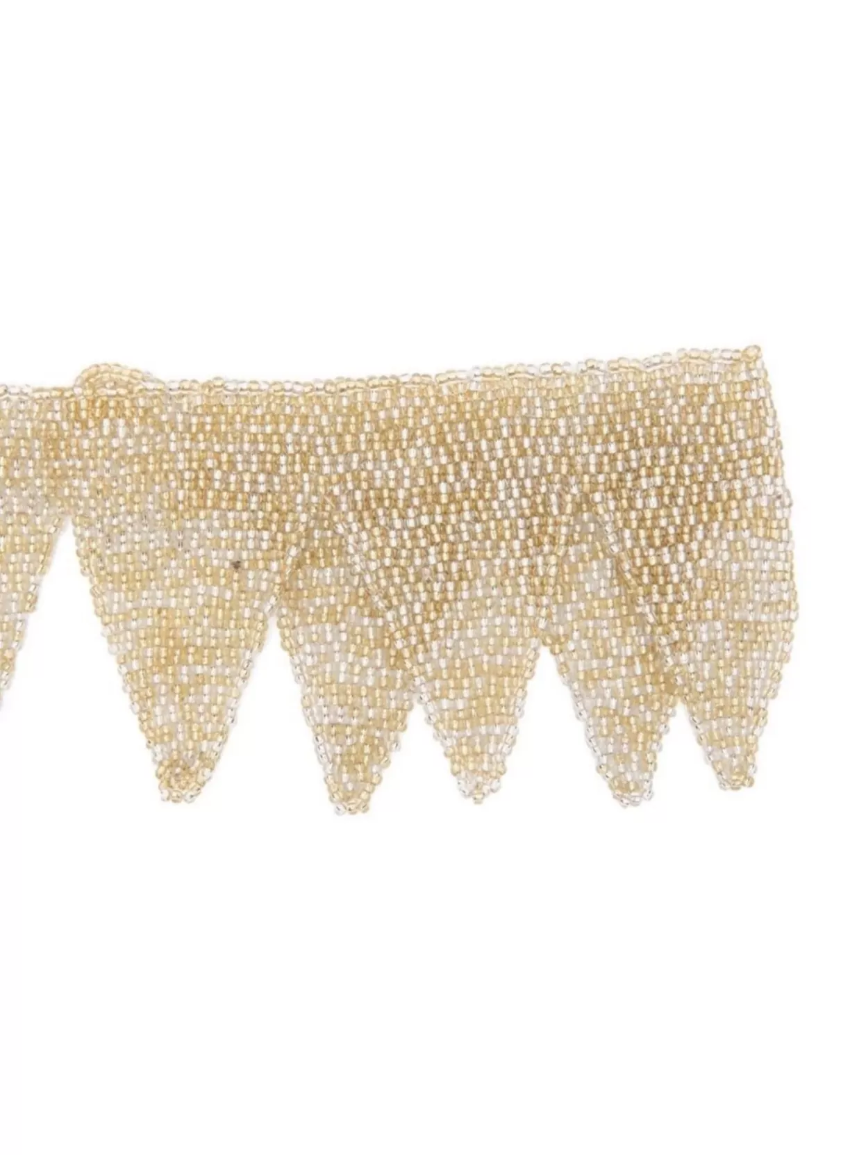 Forte Forte Triangular Beaded Necklaces Metallic Finish