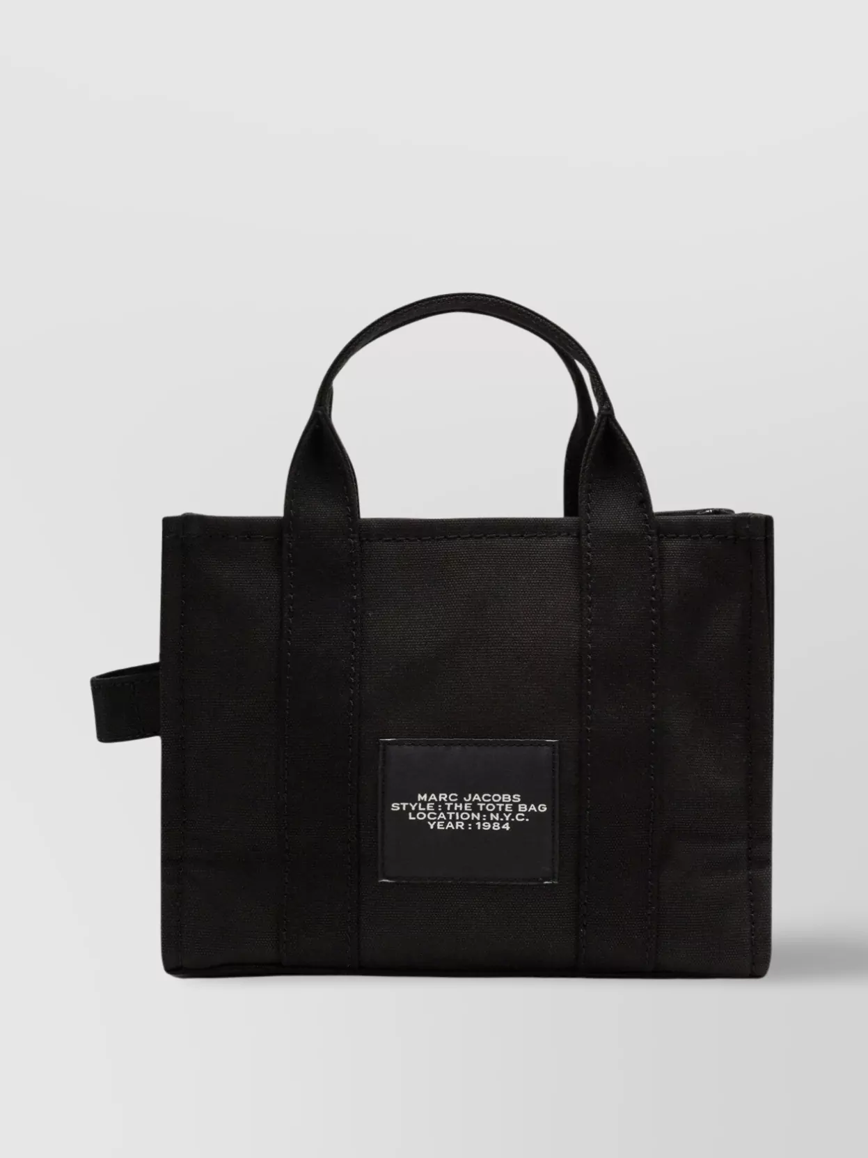 Marc Jacobs Small Rectangular Tote Bag With Top Handles In Black