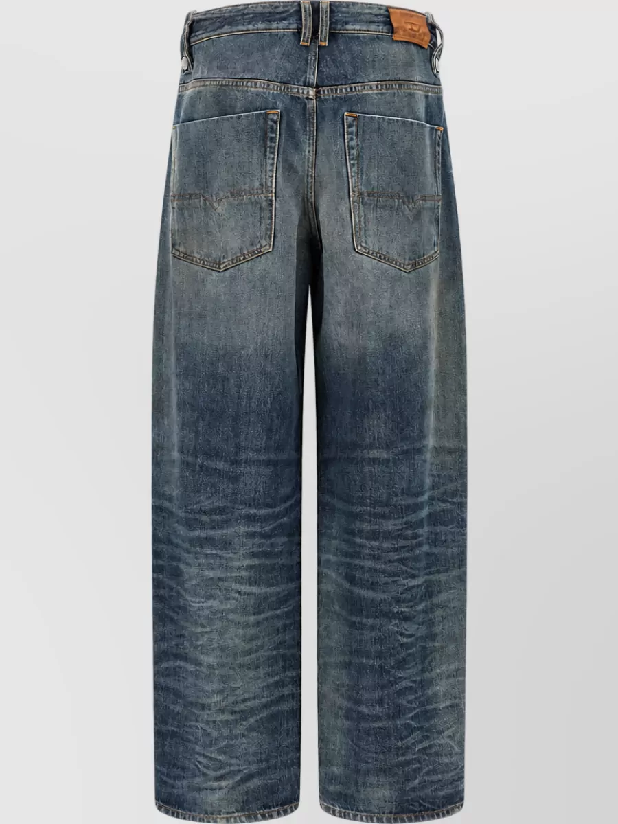 Diesel High-rise wide-leg jeans