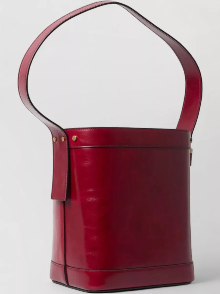 Versace La Medusa Leather Bucket Bag
