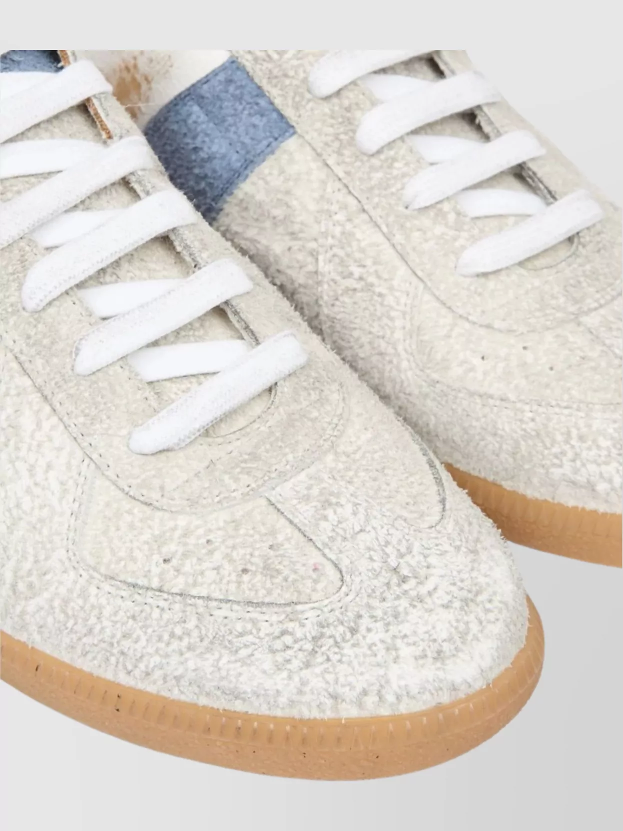 【関税&送料込】Maison Margiela White Mesh And Rubber Sneake Maison Margiela - Replica Elastic Band Sneaker in White