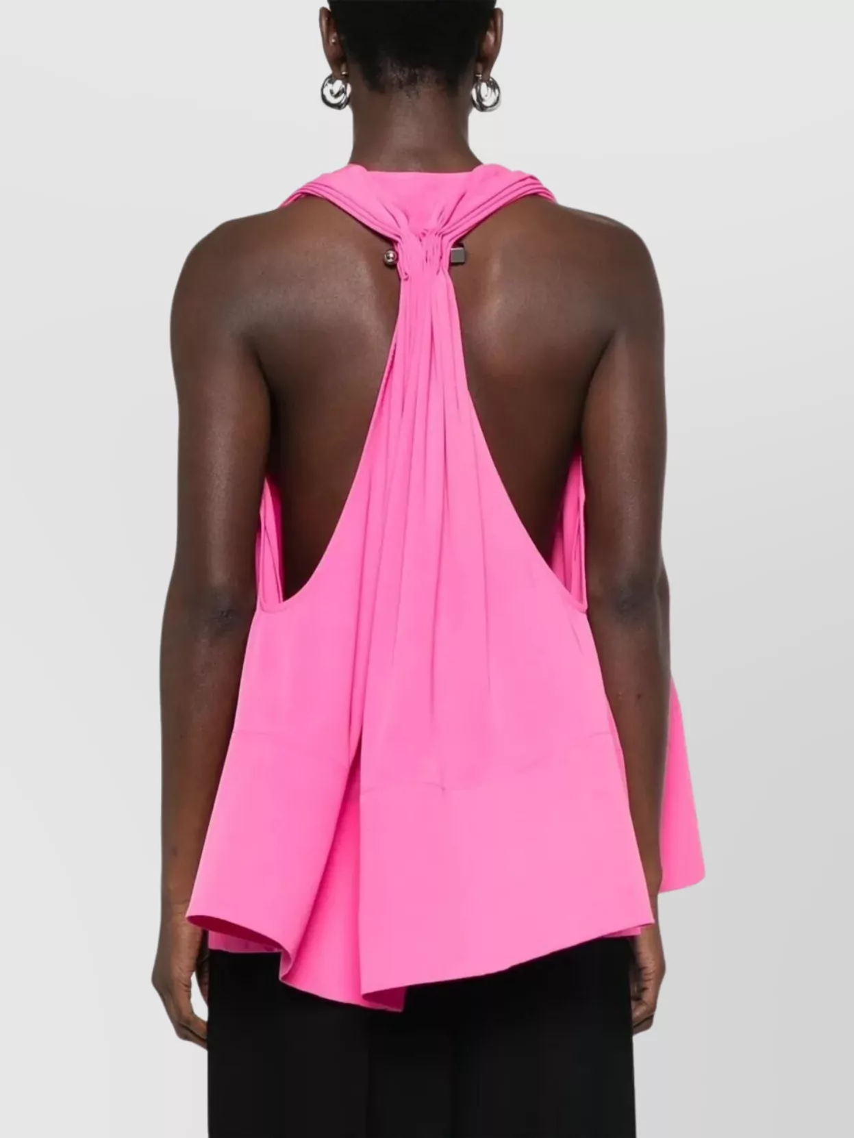 Jacquemus Draped V-Neck Top Open Back