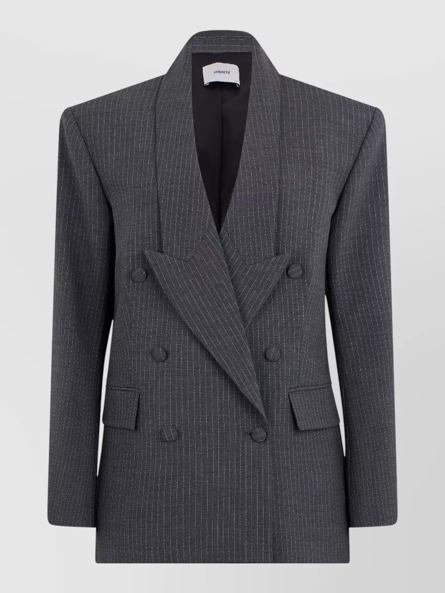 Coperni pinstriped double-breasted blazer