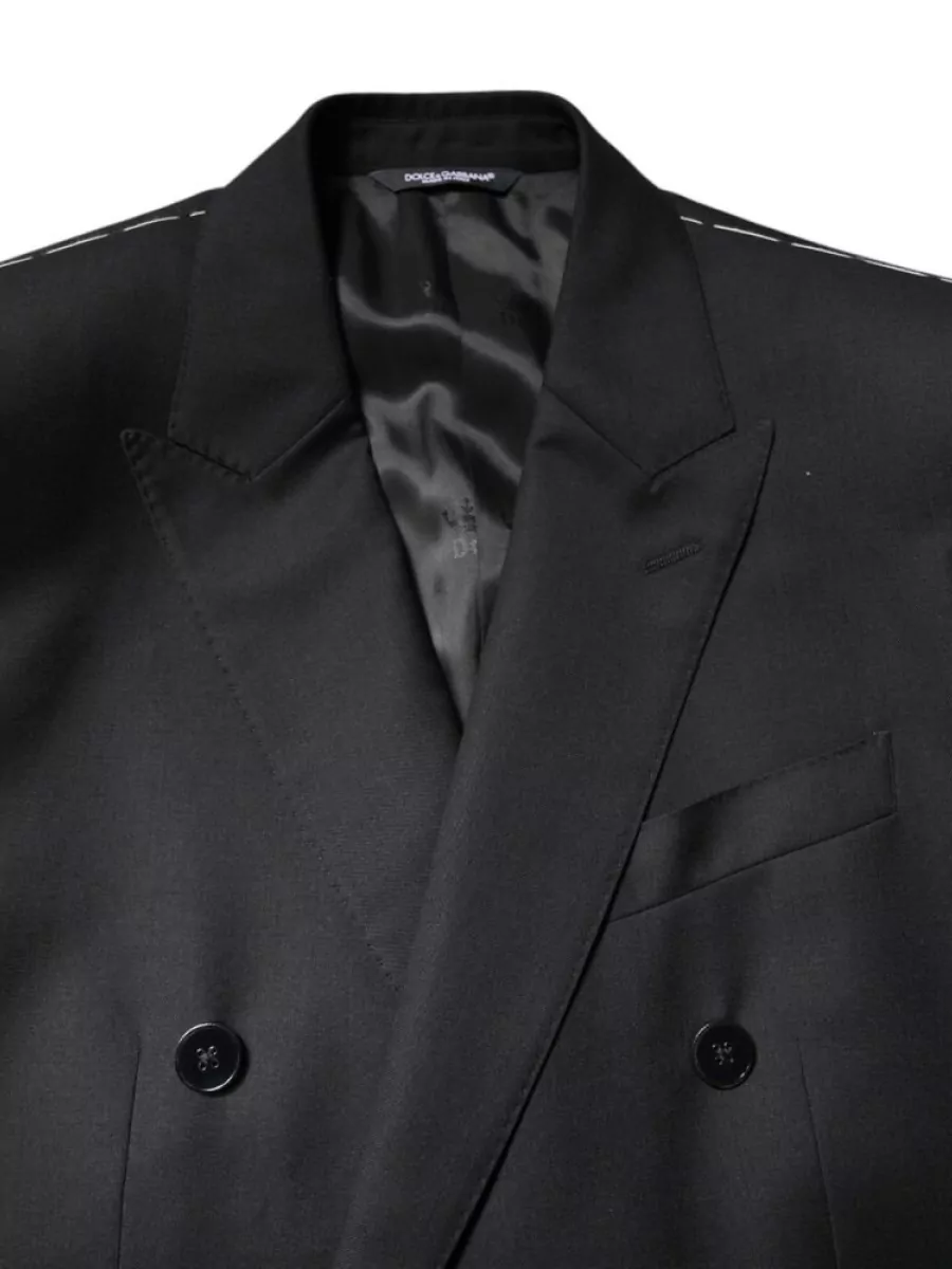 Dolce&Gabbana Virgin Wool Slim-Fit Double-Breasted Coat