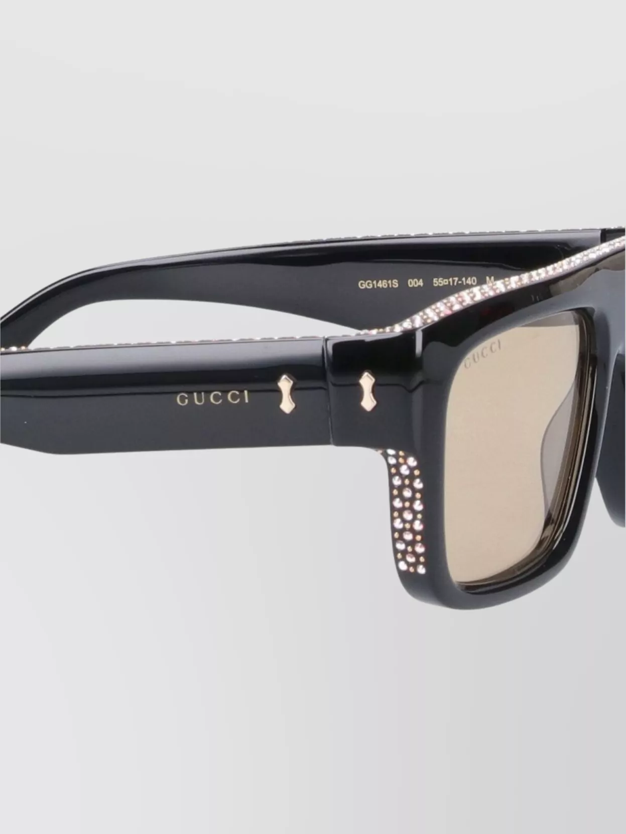 Gucci Sunglasses Rectangular Frame Thick Arms