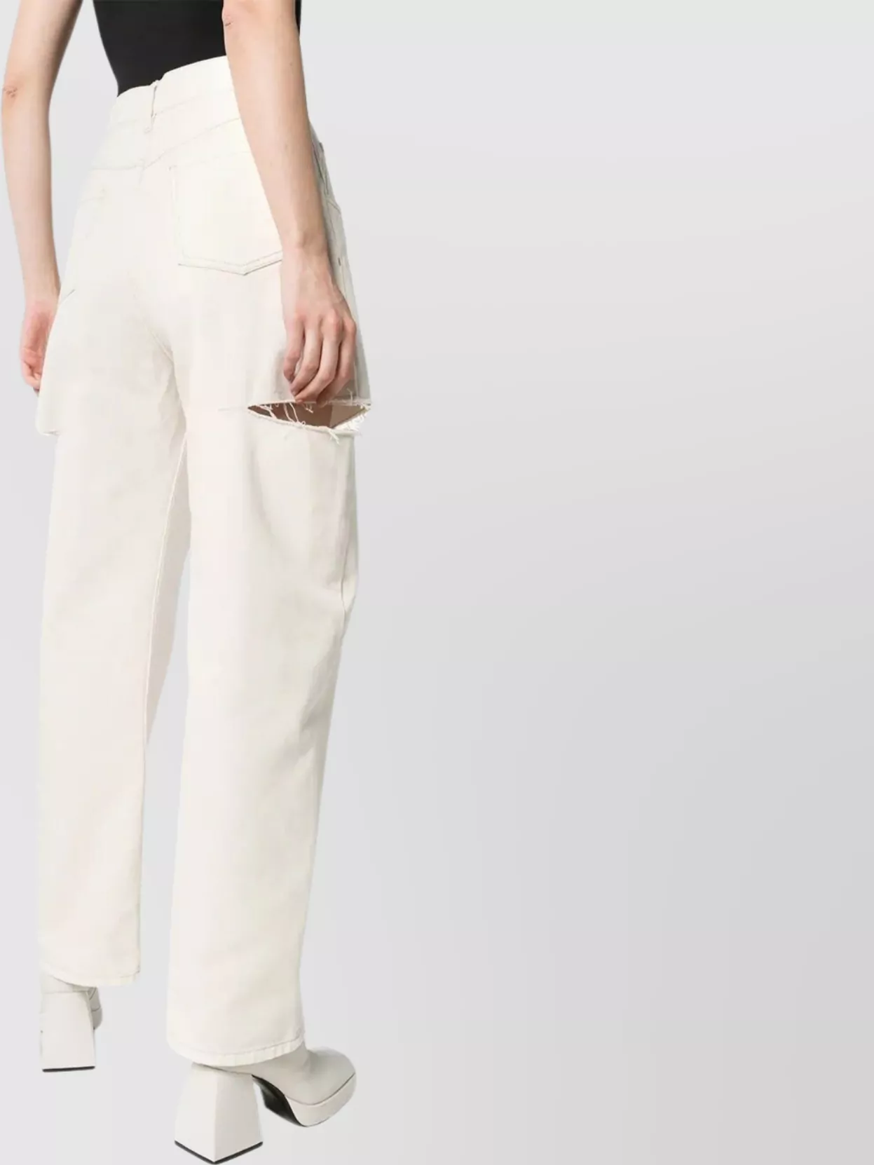 Maison Margiela High Waist Wide Leg Jeans