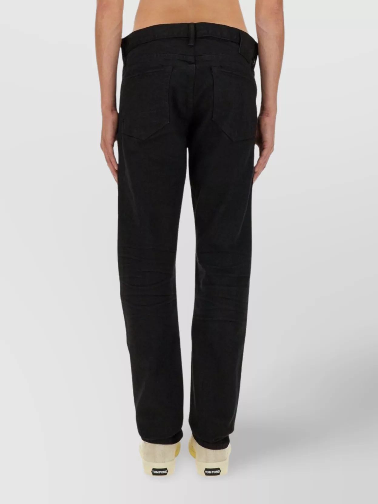 Tom Ford Straight Leg Denim Jeans With Belt Loops