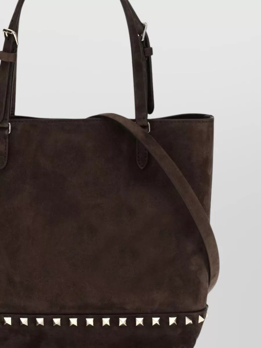 Valentino Garavani Rockstud Small Leather Tote Bag