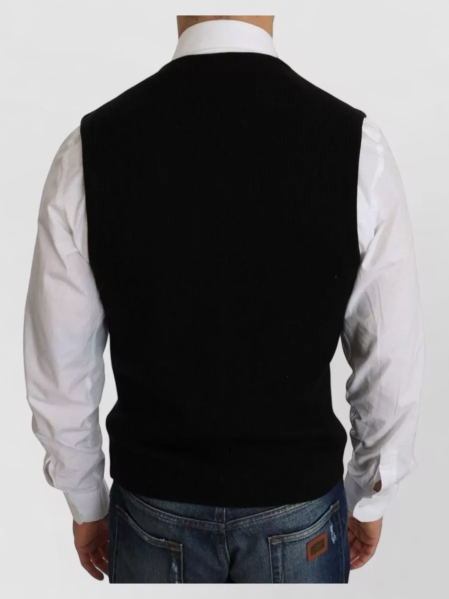 Dolce&Gabbana Cotton V-Neck Vest