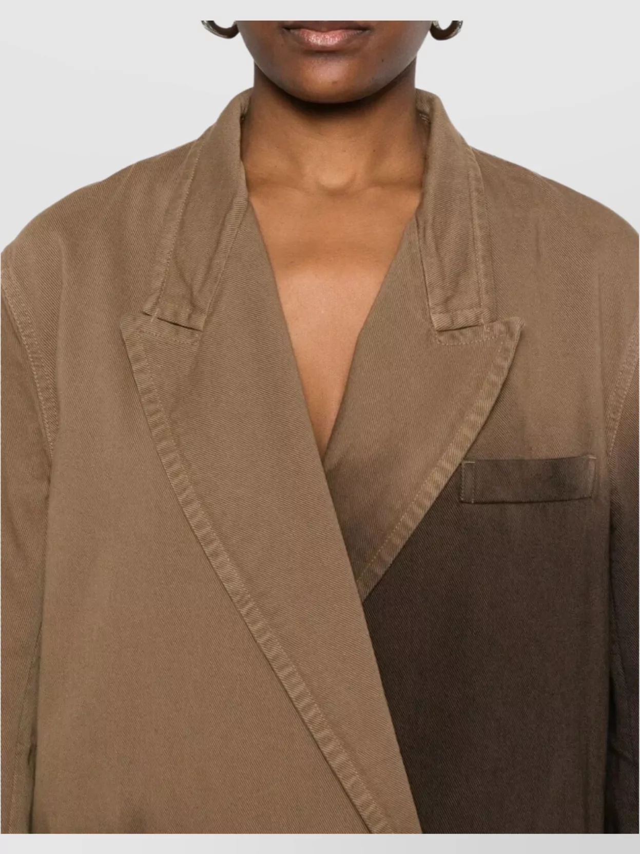 Uma Wang Double Breasted Ombre Effect Jacket