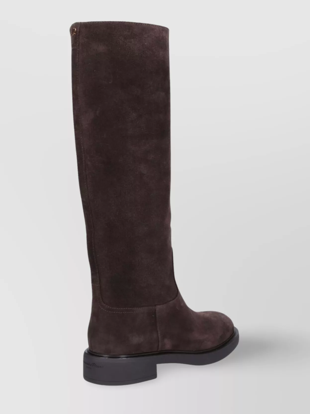 Gianvito Rossi Heeled Suede Knee-high Boots With Round Toe