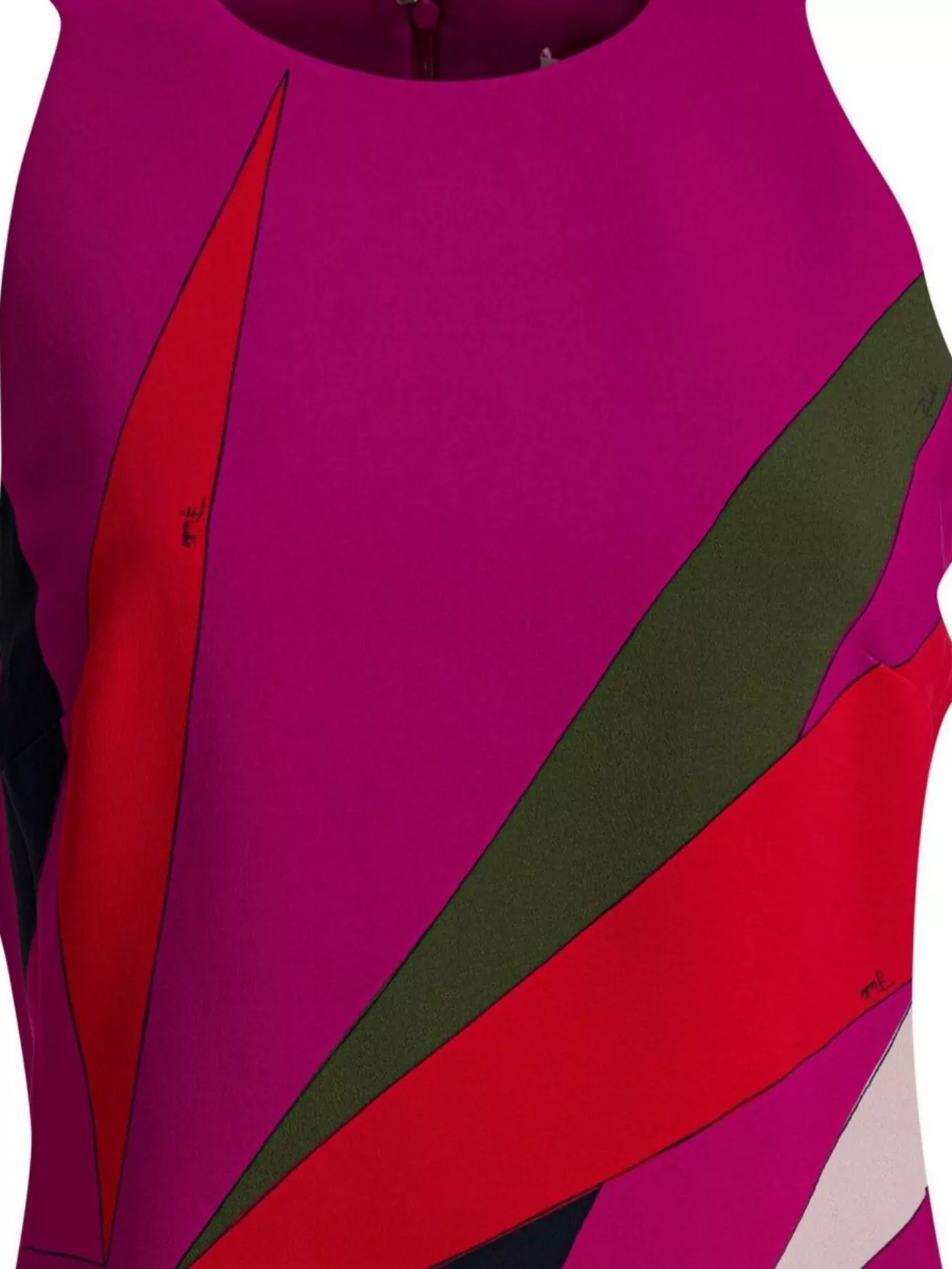 Pucci Stylish Sleeveless Dress Bold Print