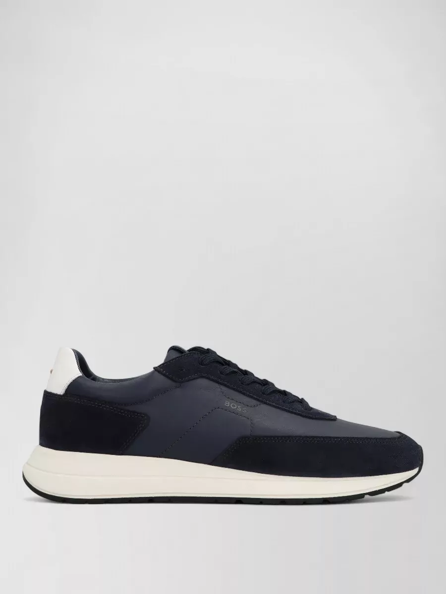 Boss Vinston Low Top Leather Suede Sneakers