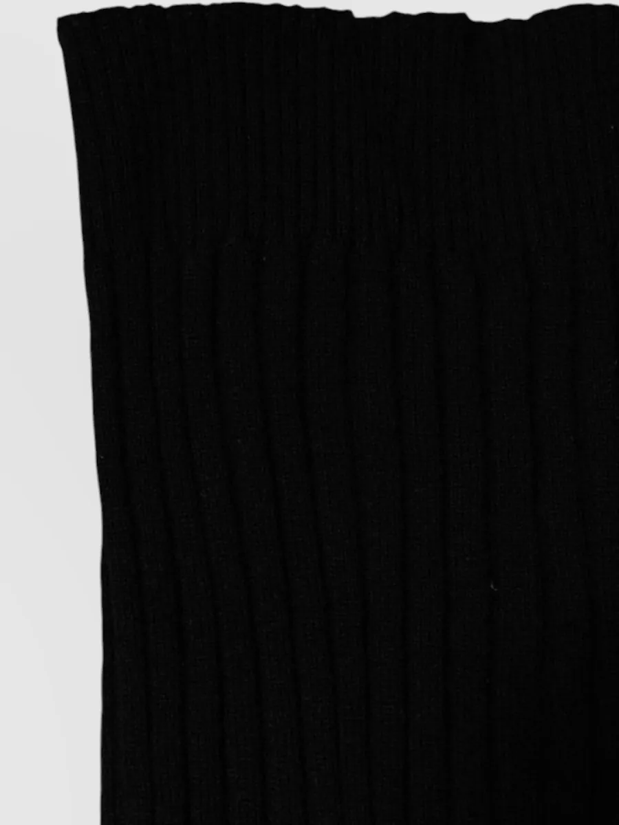 Dolce&Gabbana Cashmere Ribbed-Knit Scarf