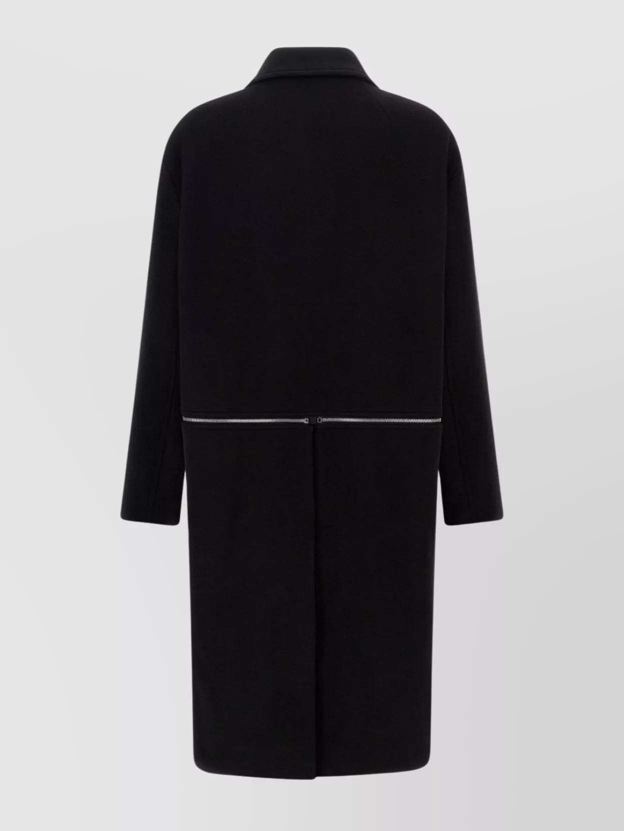 Rick Owens Long Sleeve Collared Coat Front Pockets