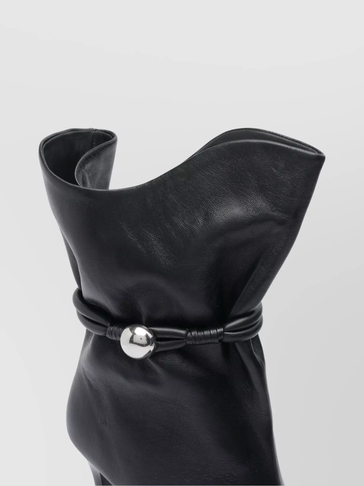 Isabel Marant Pointed Toe Ankle Length Boots With Metal Detail In Black