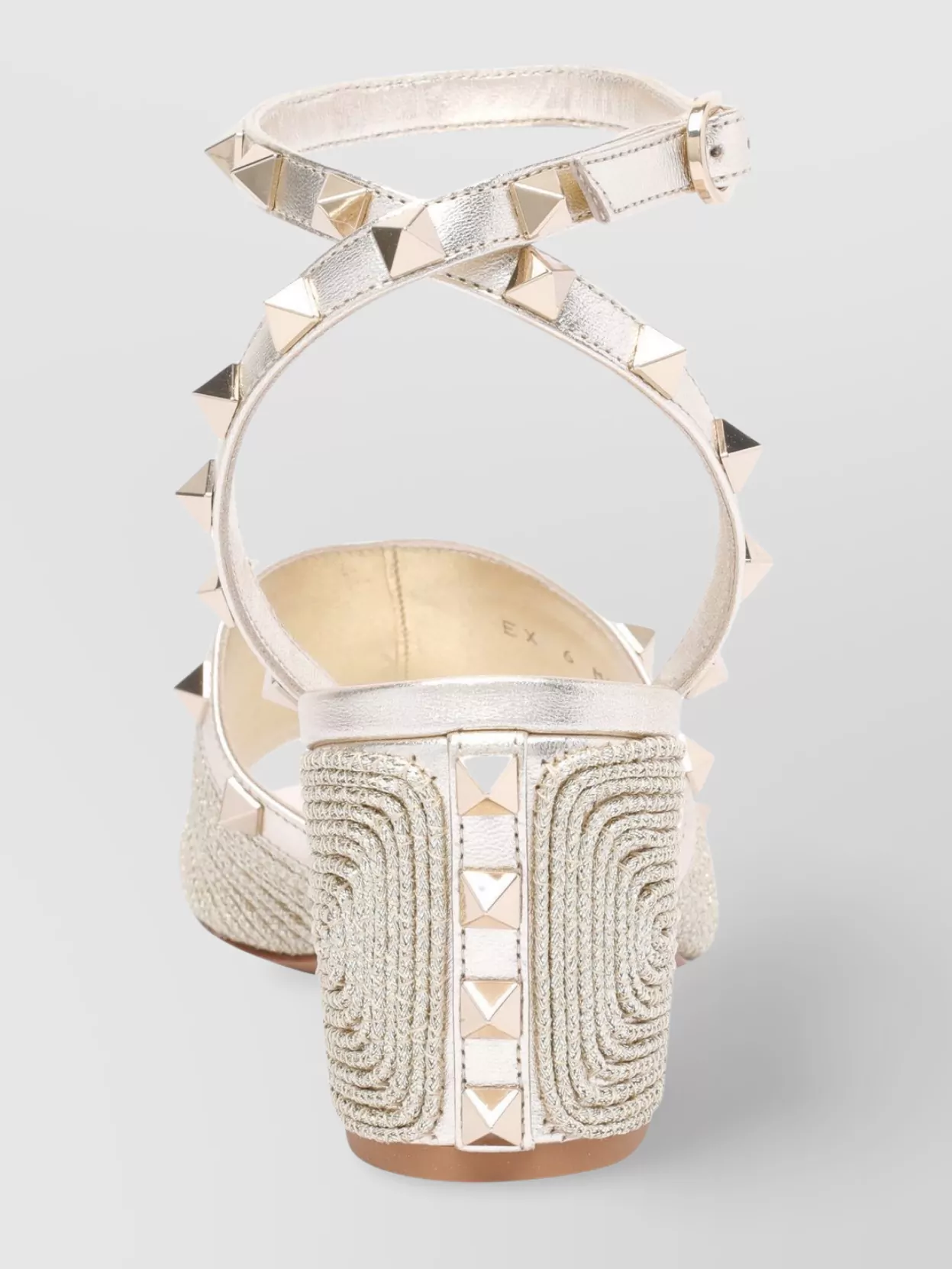 VALENTINO GARAVANI HEEL STRAP SANDALS STUDDED DETAIL