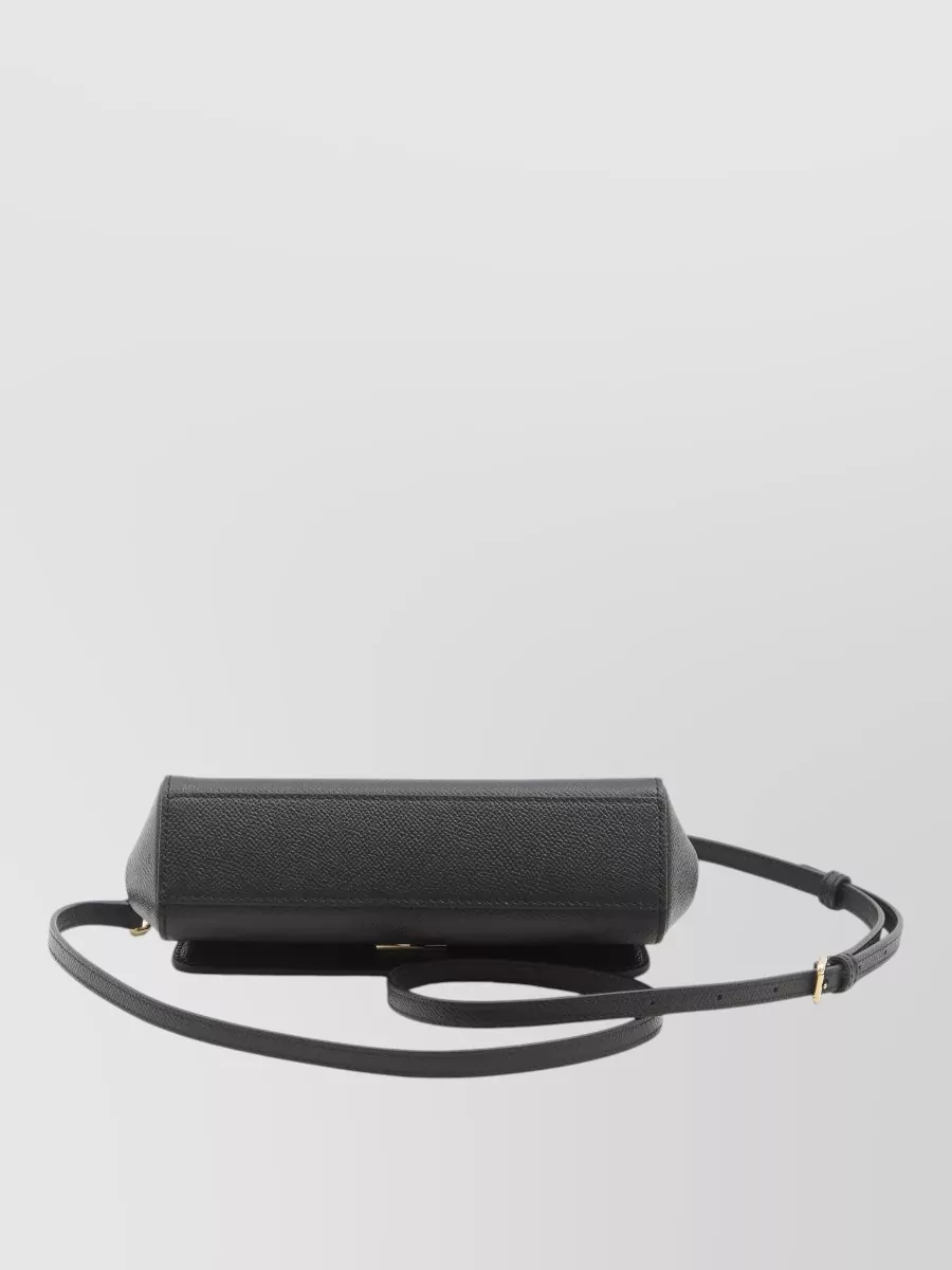 Dolce&Gabbana Sicily Medium Leather Tote Bag Shoulder Strap