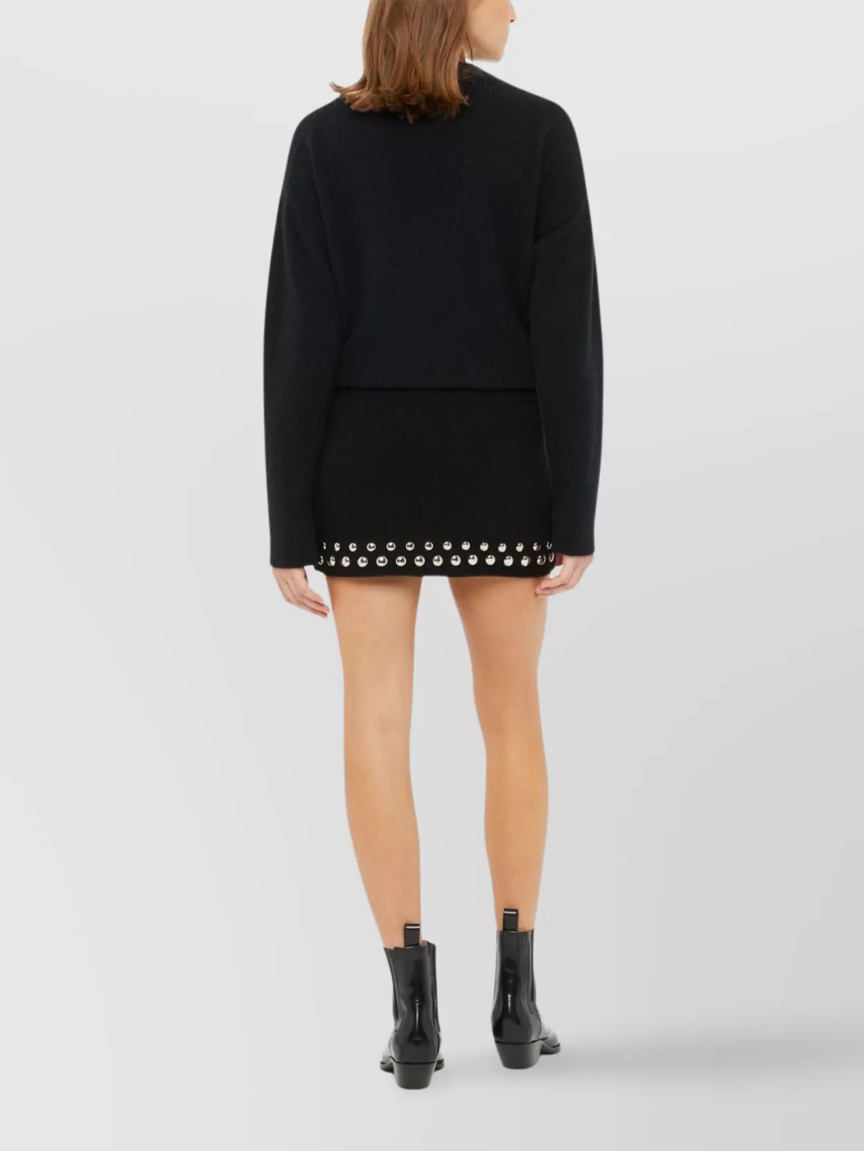 Alanui Studded Mini Skirt Love And Studs