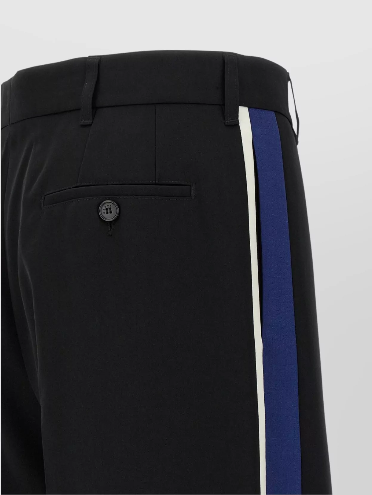 Marni Wool Trousers With Pleated Front And Side Stripe