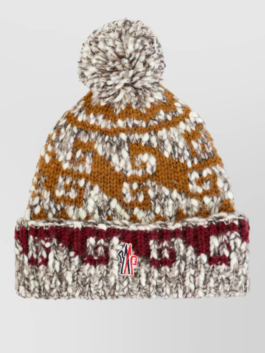 Moncler Grenoble chunky-knit fair isle beanie