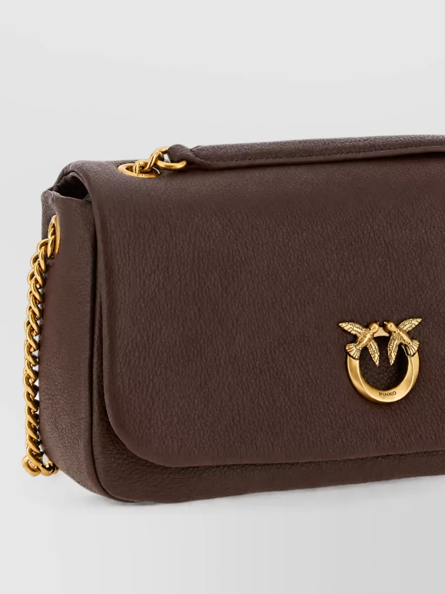 Pinko leather clutch bag