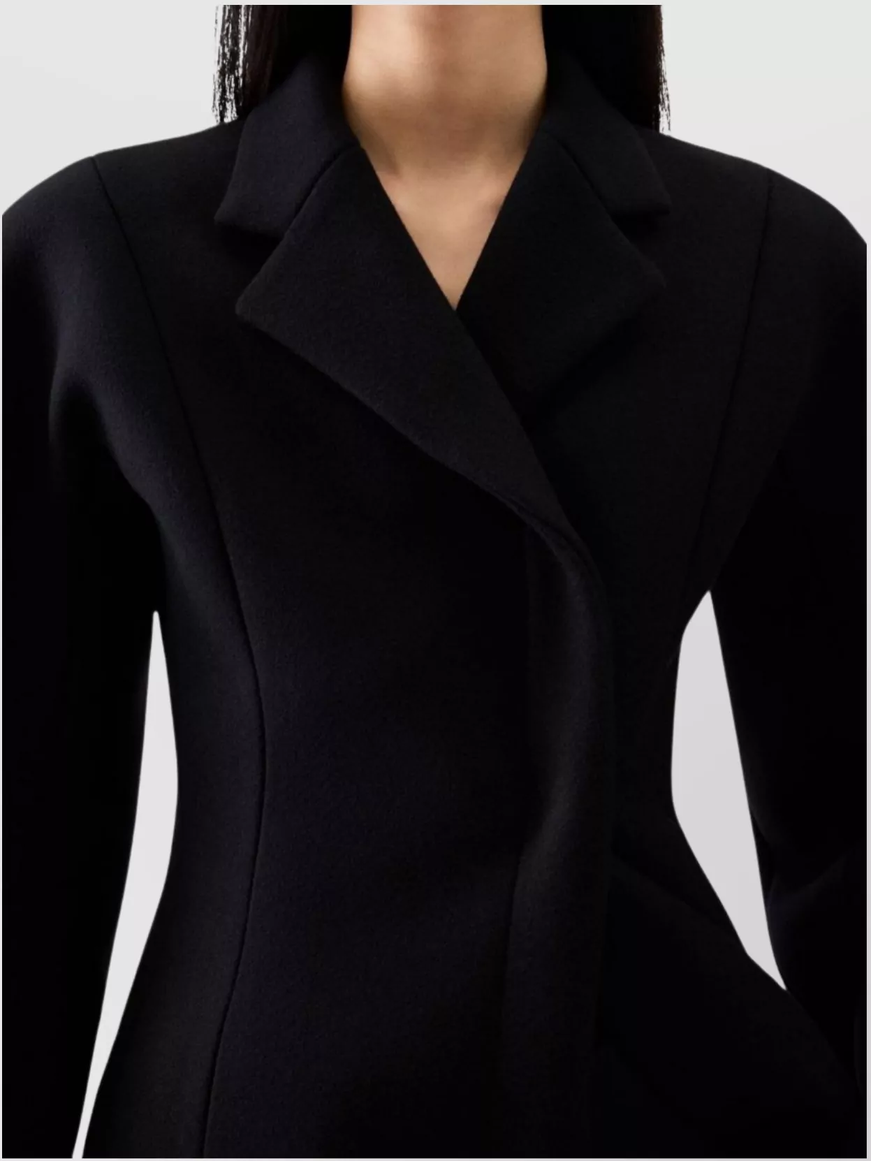 Jacquemus Tailored Long Coat Rounded Sleeves