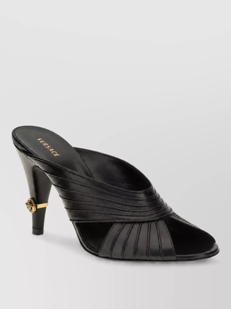 Versace lamb leather mules