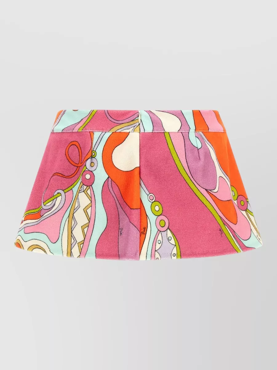 Pucci Printed Terry A-Line Skirt