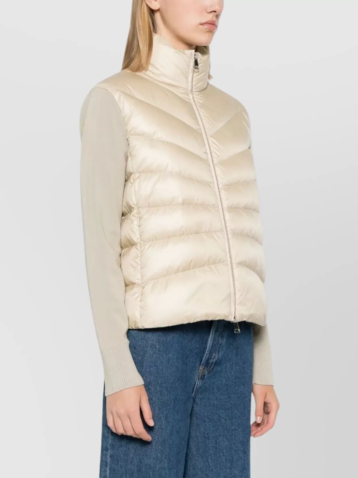 Moncler Quilted Wool Puffer Cardigan