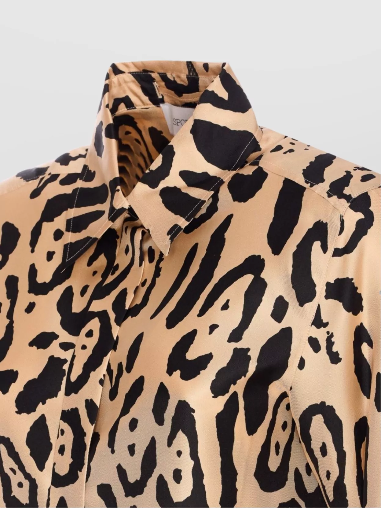 Sportmax Armony Animal Patterned Long-sleeved Shirt