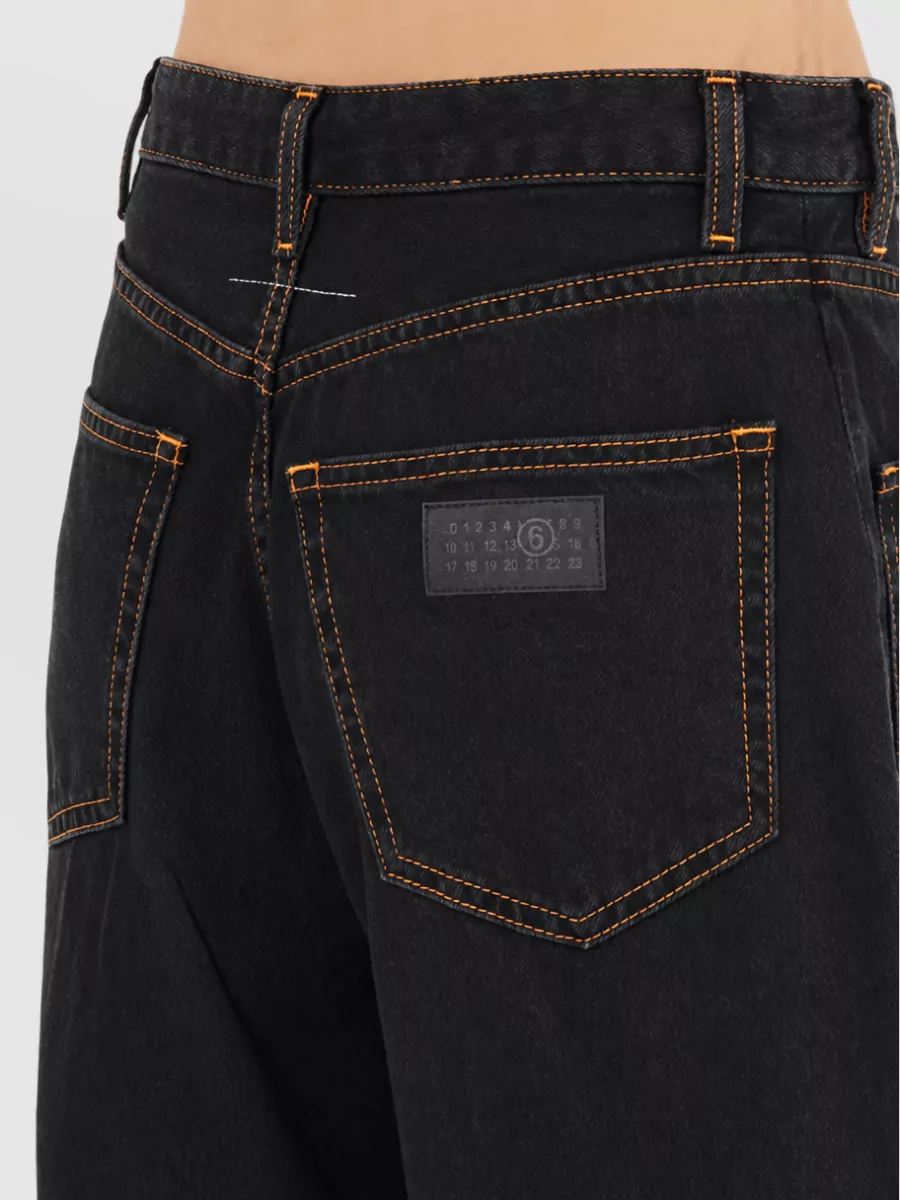 Mm6 Maison Margiela Denim Wide-Leg Jeans