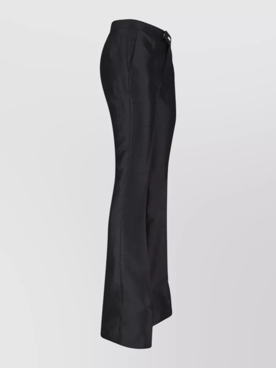 Dondup silk straight-leg suit trousers