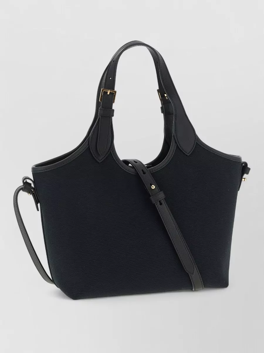 Versace La Medusa Small Tote Bag Top Handles In Black