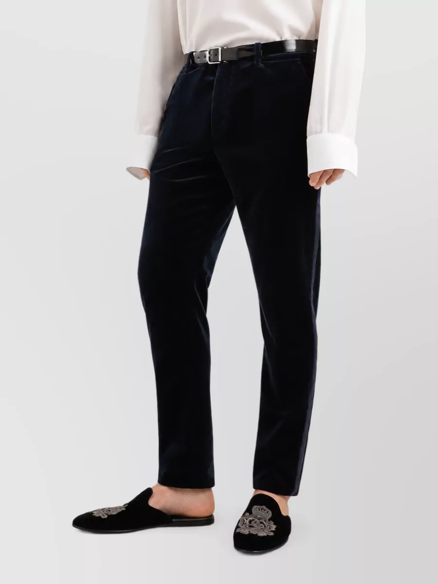 Dolce&Gabbana Velvet Classic-Fit Trousers