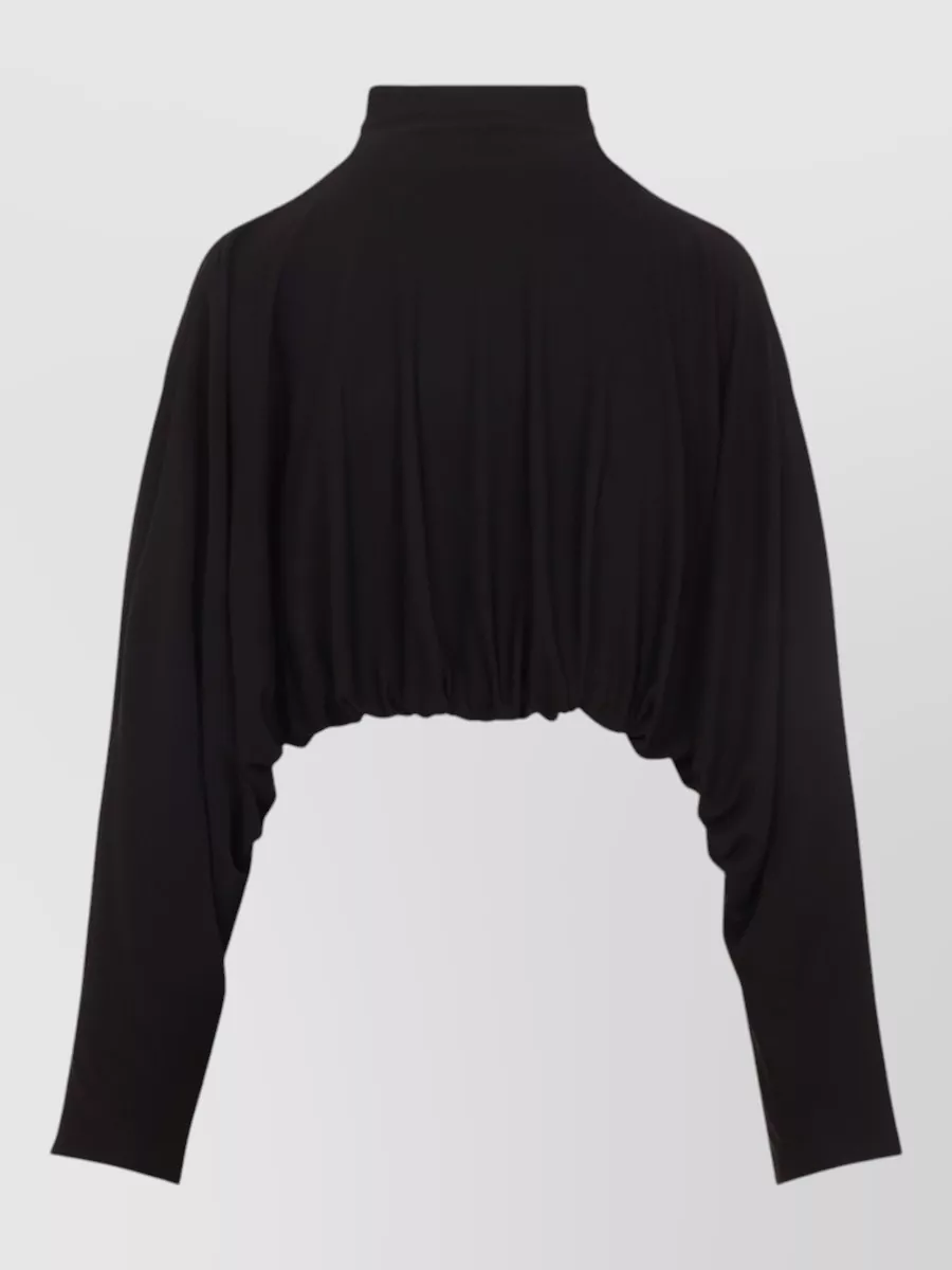 Alaïa Cropped High Neck Long Sleeve Jacket