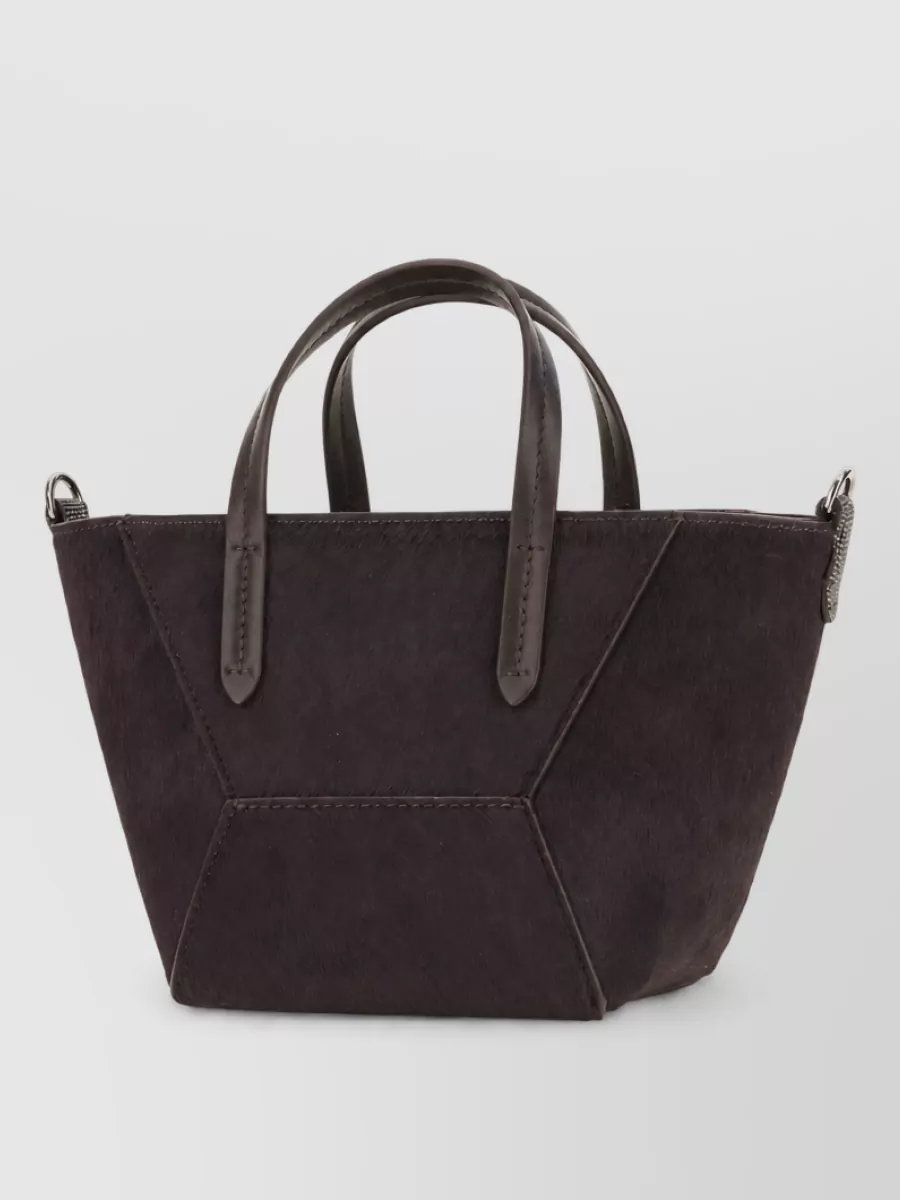 Brunello Cucinelli Monili Leather Tote Bag