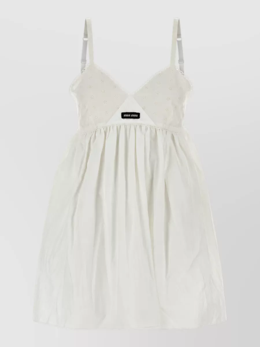 Miu Miu Cotton blend mini nightdress