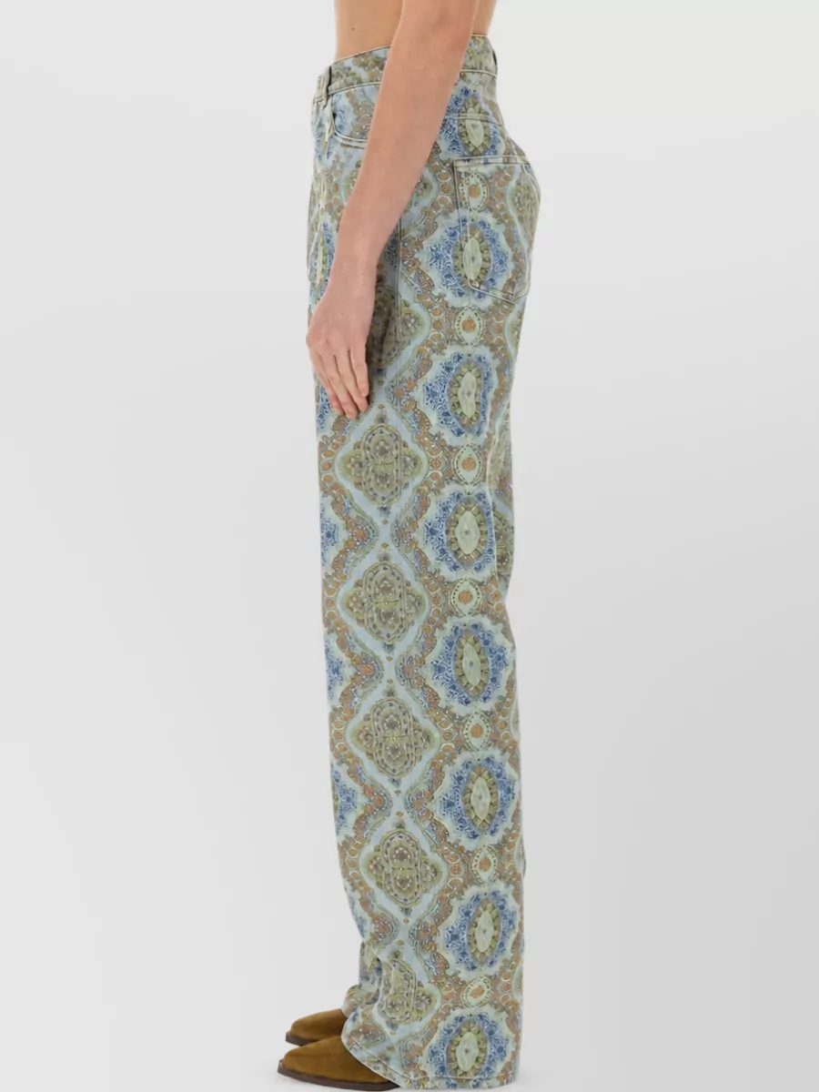Etro Printed Denim Jeans