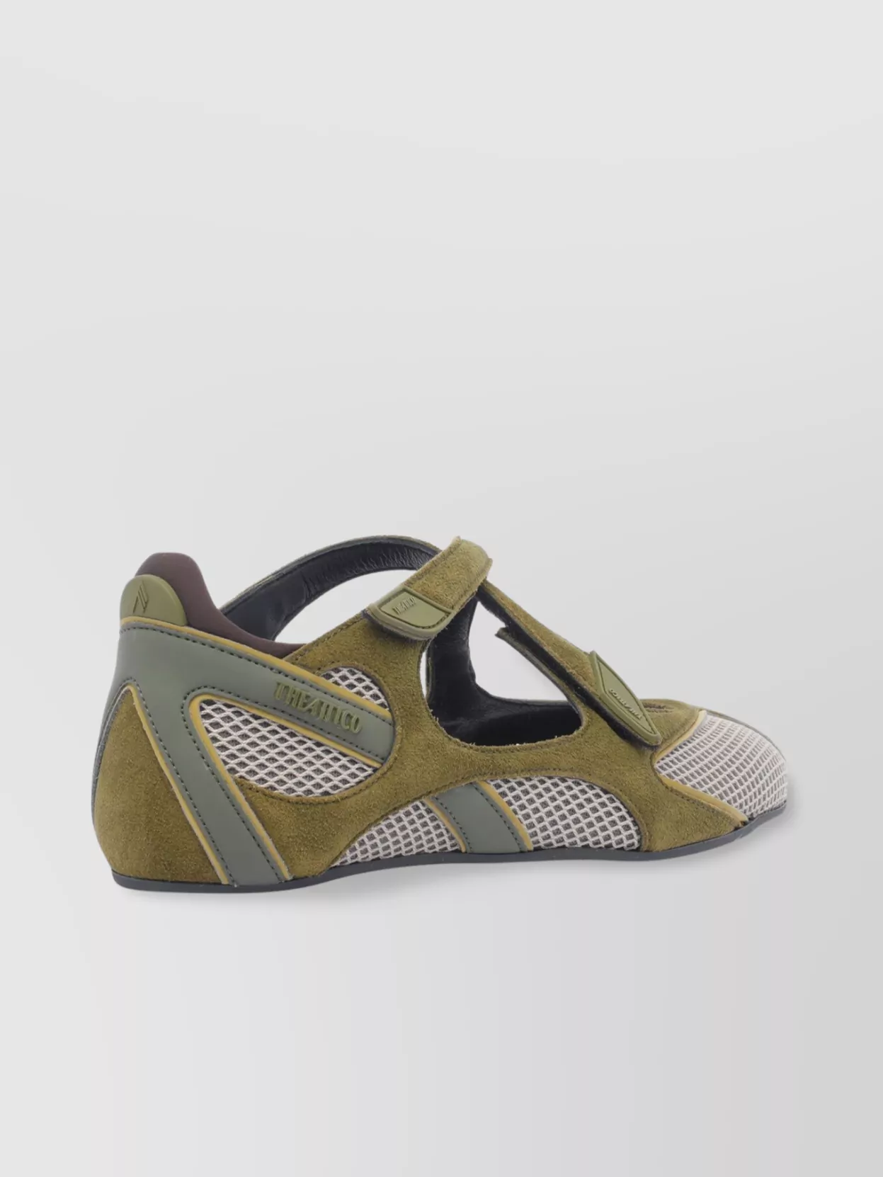 The Attico Round Toe Suede Accents Mesh Panels