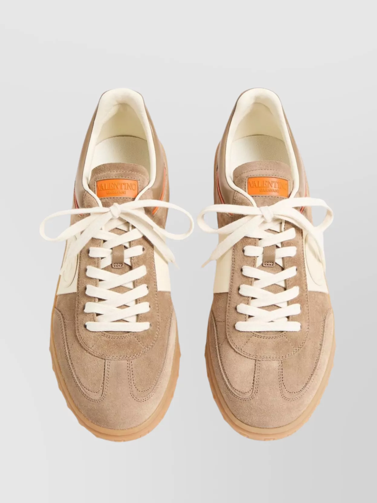 Valentino Upvillage Low-top Sneakers In Brown
