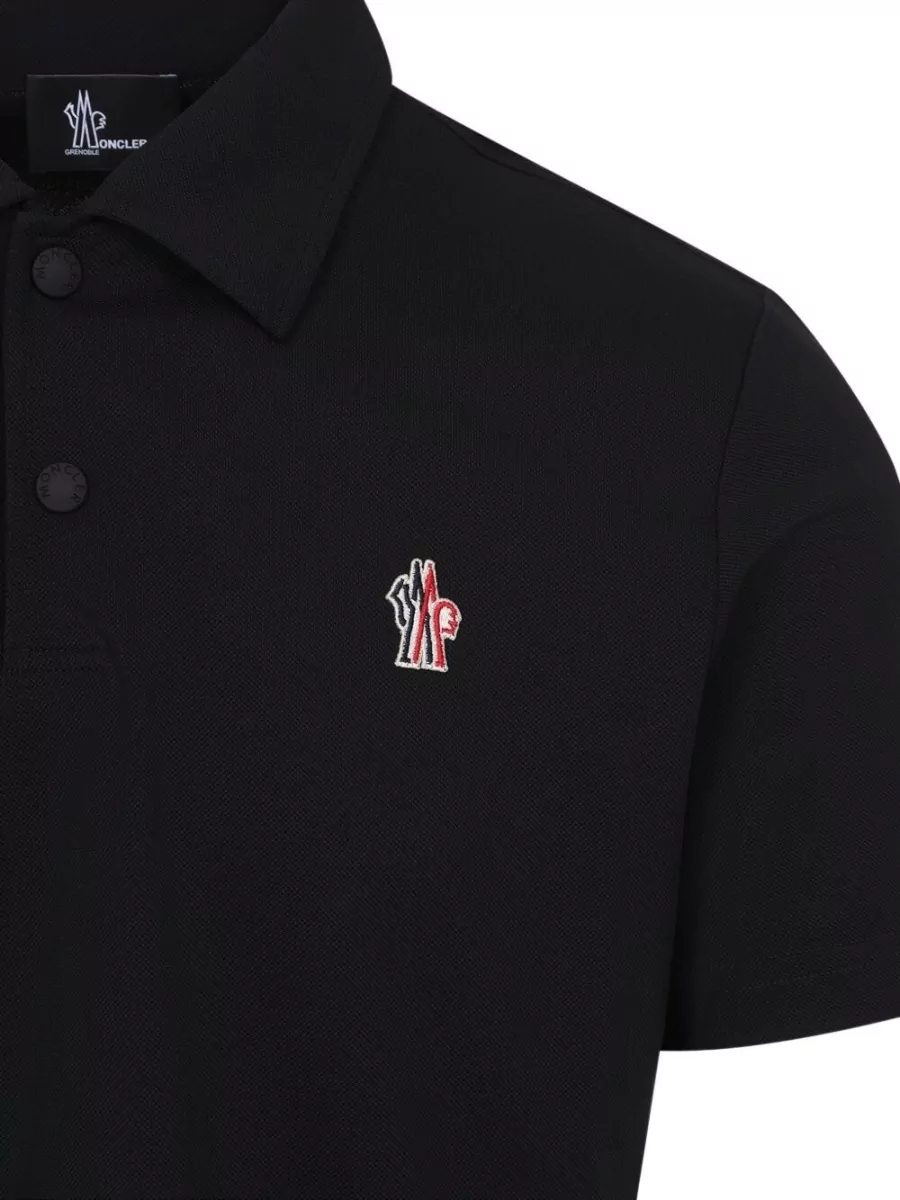 Moncler Grenoble Piqué Short-Sleeve Polo Shirt