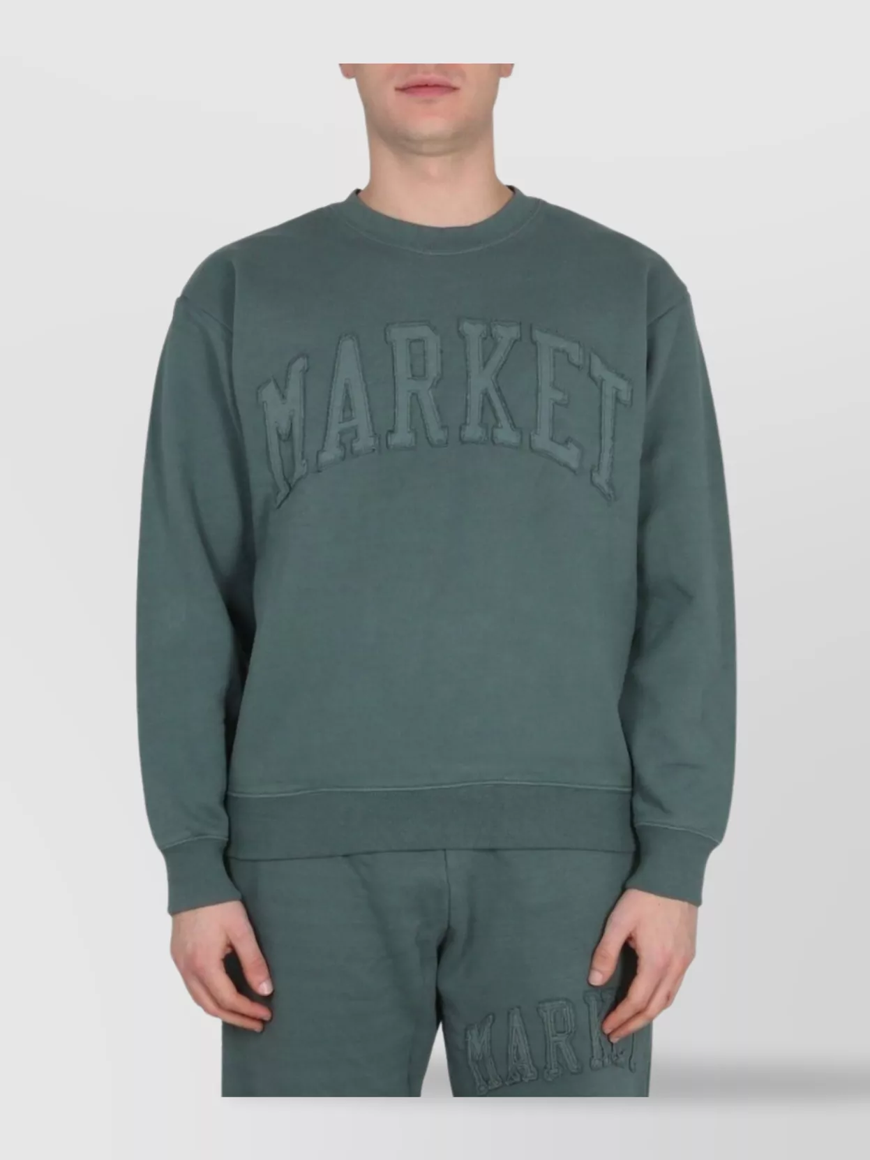 Market Ribbed Collar Sweatshirt