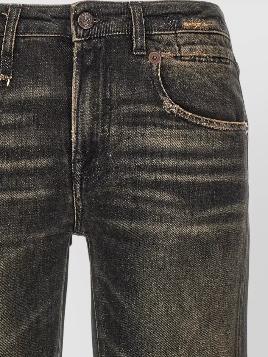 R13 Denim High-Rise Straight-Leg Jeans