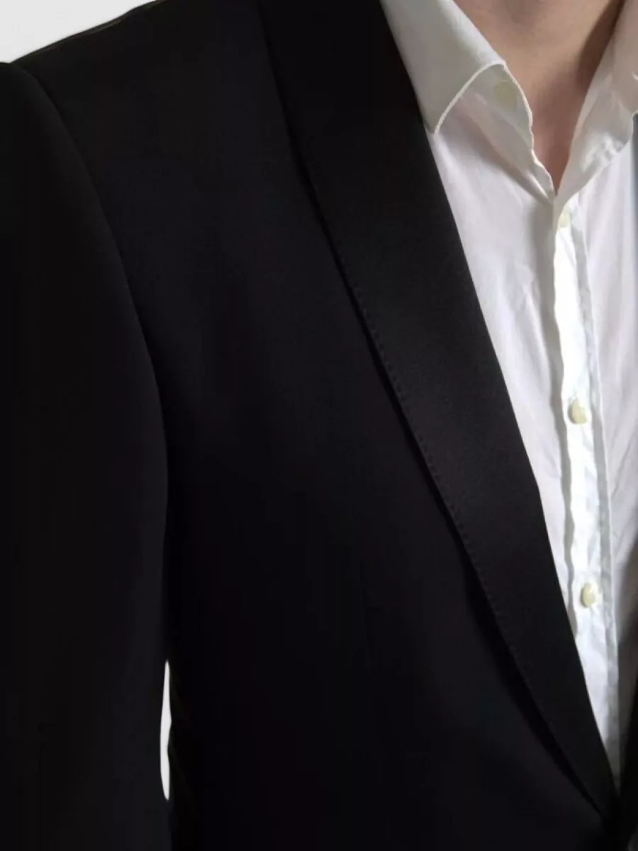 Dolce&Gabbana Wool Silk Slim-Fit Single-Breasted Blazer