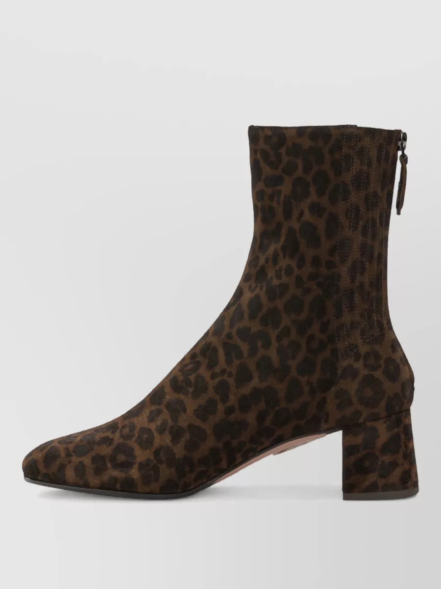 Aquazzura Lamb Leather Saint Honore 50 Mm Ankle Boots